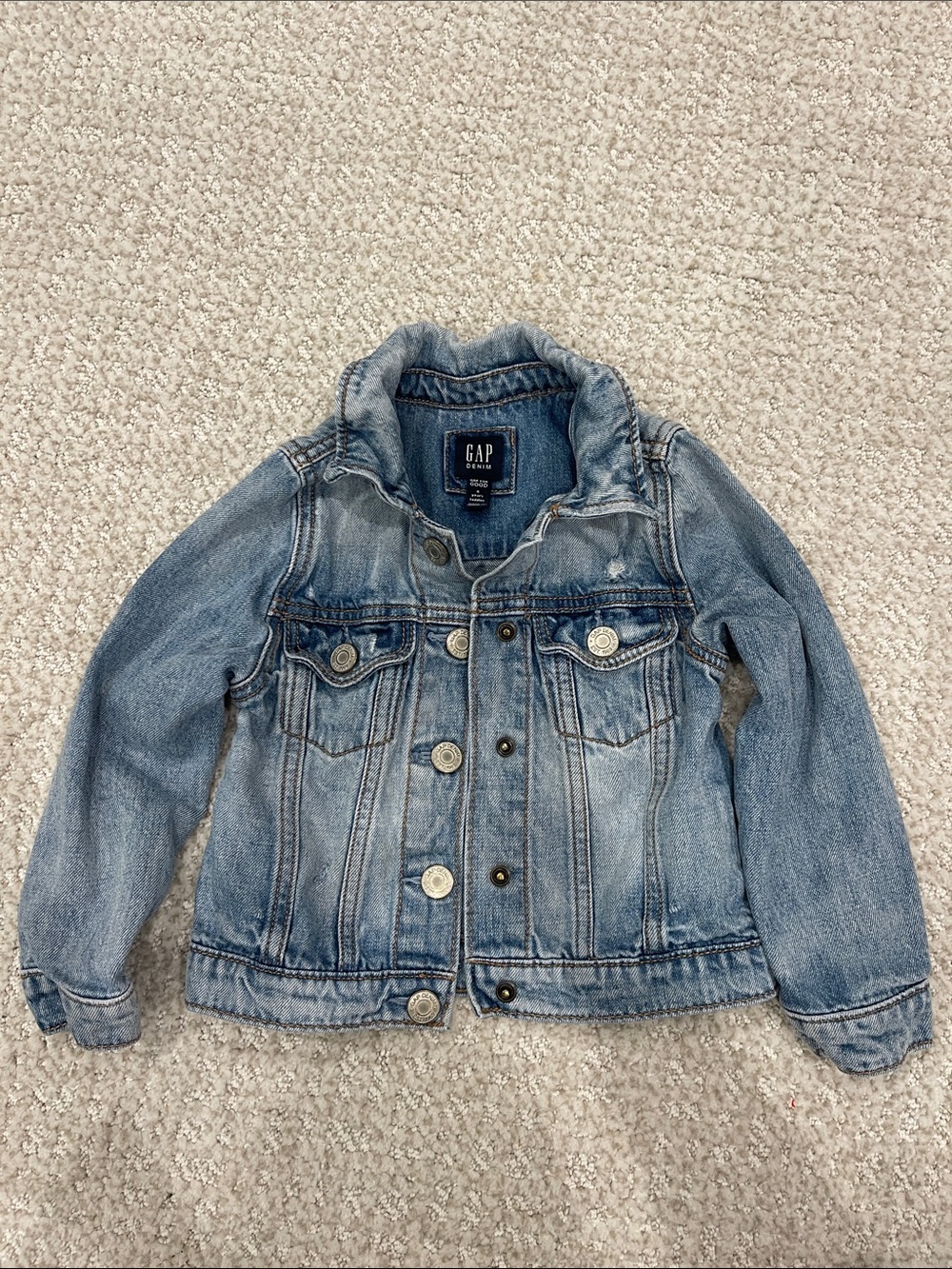GAP Kids Washed Blue Denim Jacket